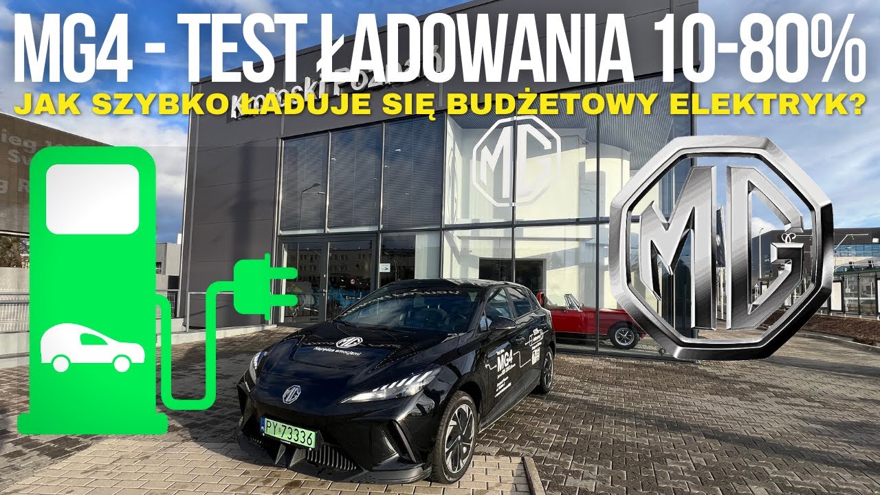 Elektryczny MG4 - TEST ŁADOWANIA 10-80%