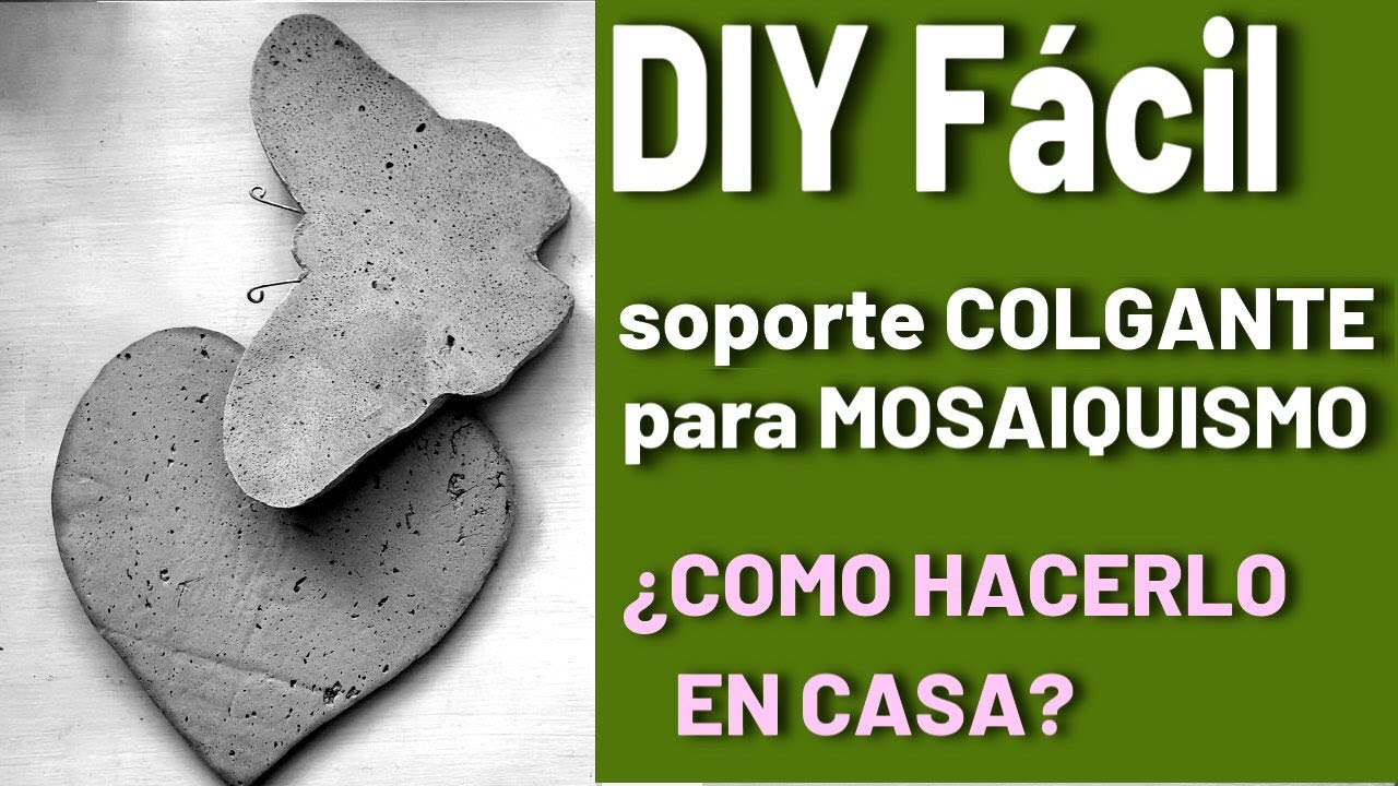 COMO HACER SOPORTE PARA #MOSAIQUISMO/ SILUETAS con #PASTAPIEDRA #artesanías