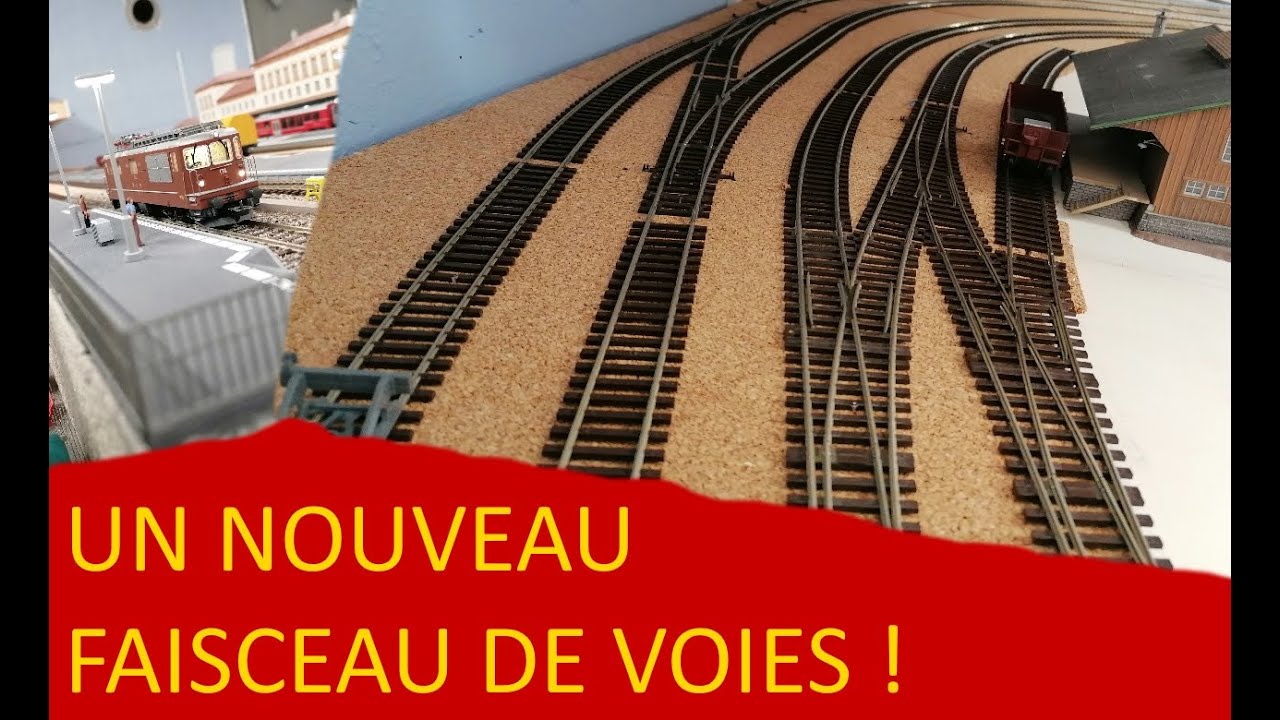 Construction des voies HO de la gare