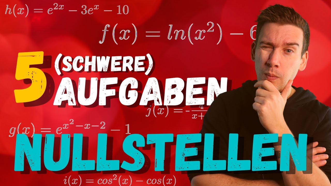MATHE ABI: Berechne die Nullstellen | 5 schwere Aufgaben | How to Mathe Abi 2025: Kurvendiskussion