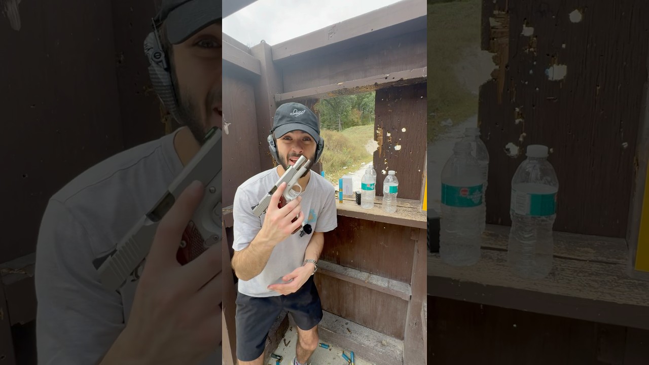 45 ACP Тест на дульное пламя 😳