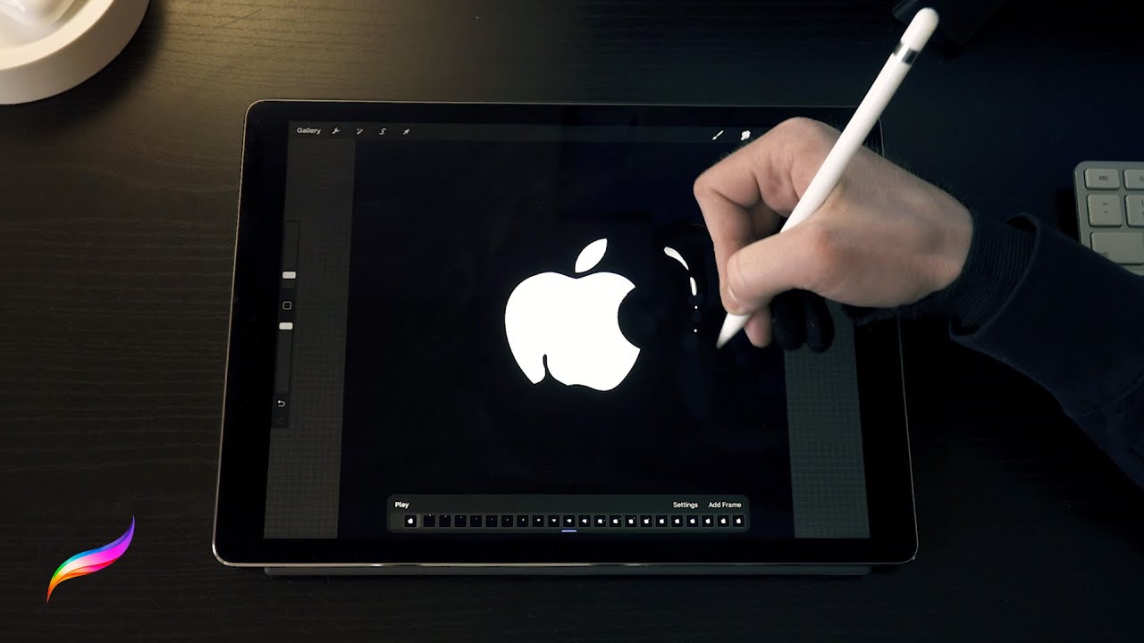 Анимация логотипа Liquid Apple | Учебное пособие Procreate