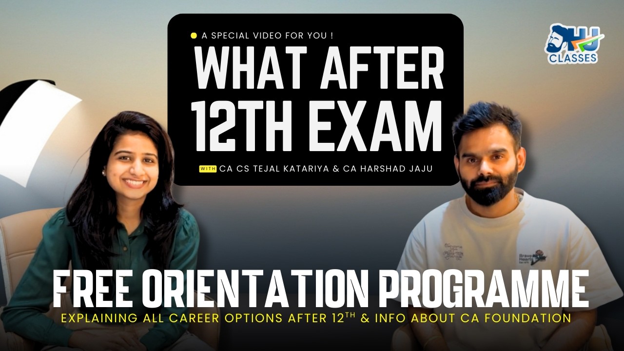 Confused After 12th? 😳 Let’s Connect Live & Clear Every Doubt! 🚀| CA Harshad Sir & CA CS Tejal Mam