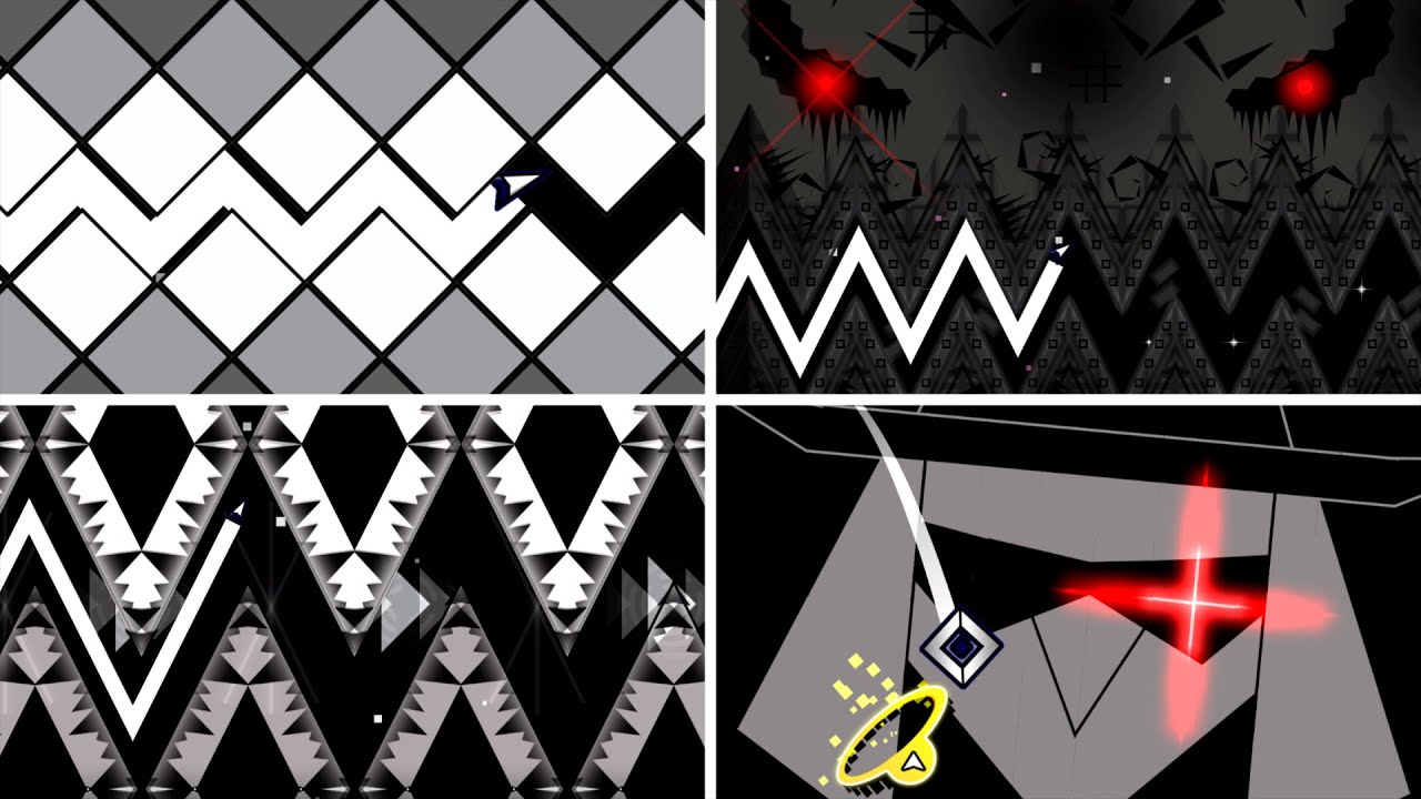 ВЕРСИИ и РЕМЕЙКИ DEATH CORRIDOR | Geometry Dash 2.2