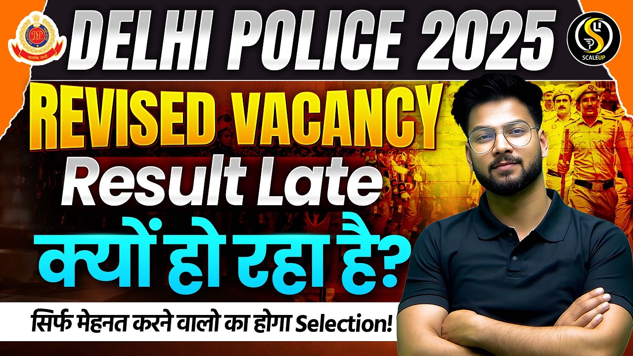 Delhi Police 2025 Vacancy Decrease 🔥 | Revised Posts, Cut Off & Selection Process | Shivam Sir
