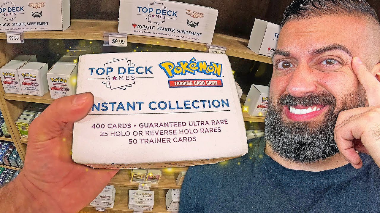 Я купил мгновенную коллекцию карточек Pokemon за 29,99 долларов.
