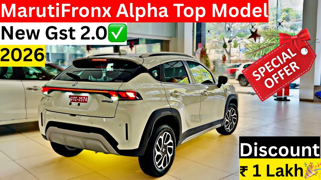 New Maruti Fronx Alpha Amt Top Variant 2026🔥Discount ₹1 Lakh | Features Price | Fronx Detail Rrview 