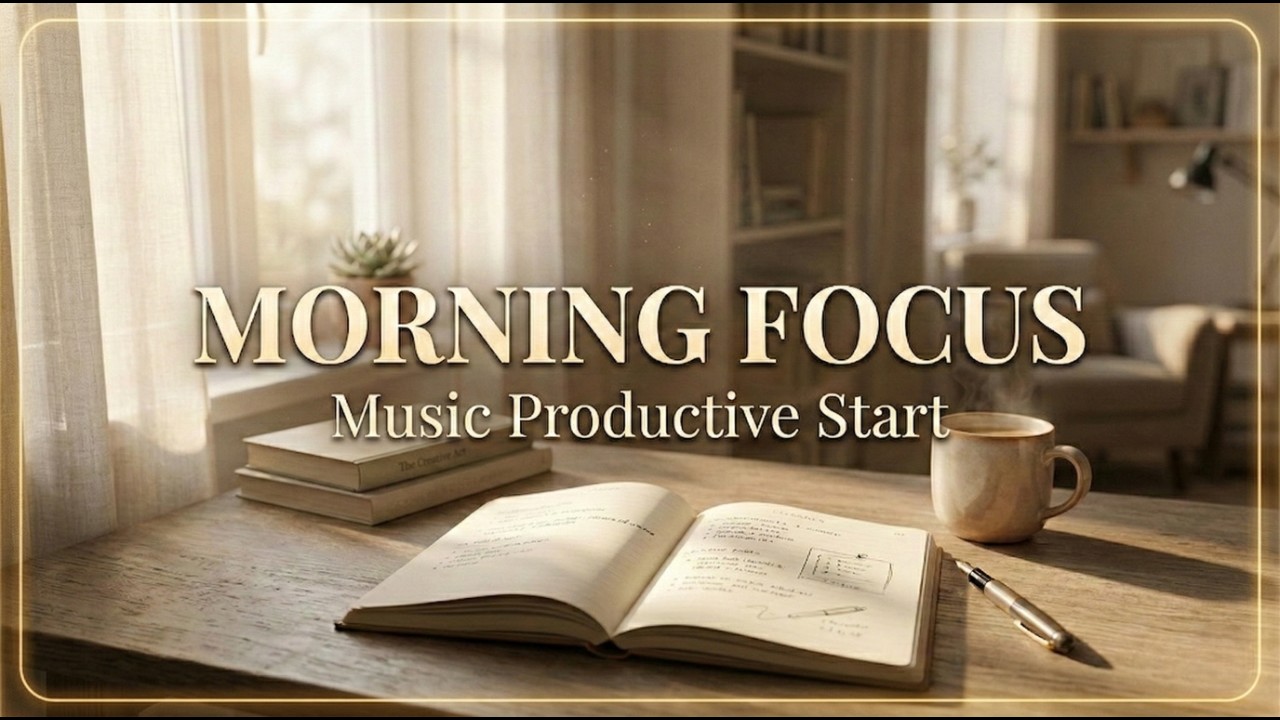 Morning Study Focus Music – Soft Ambient Layers for Clear Mind Boost | Calm Background for Students