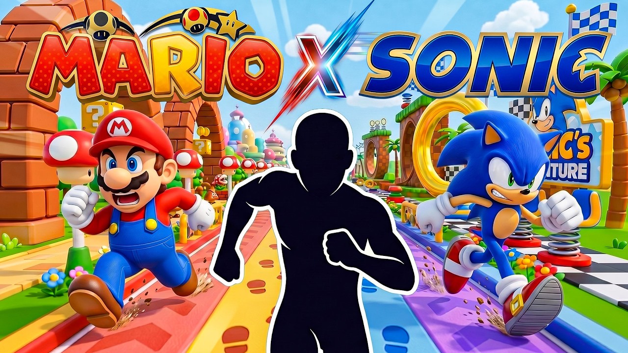 4K Immersive Interactive Warm Up丨SONIC x MARIO RUN! ⚡🍄 ~200 kcal Burn | Interactive Kids Workout #8