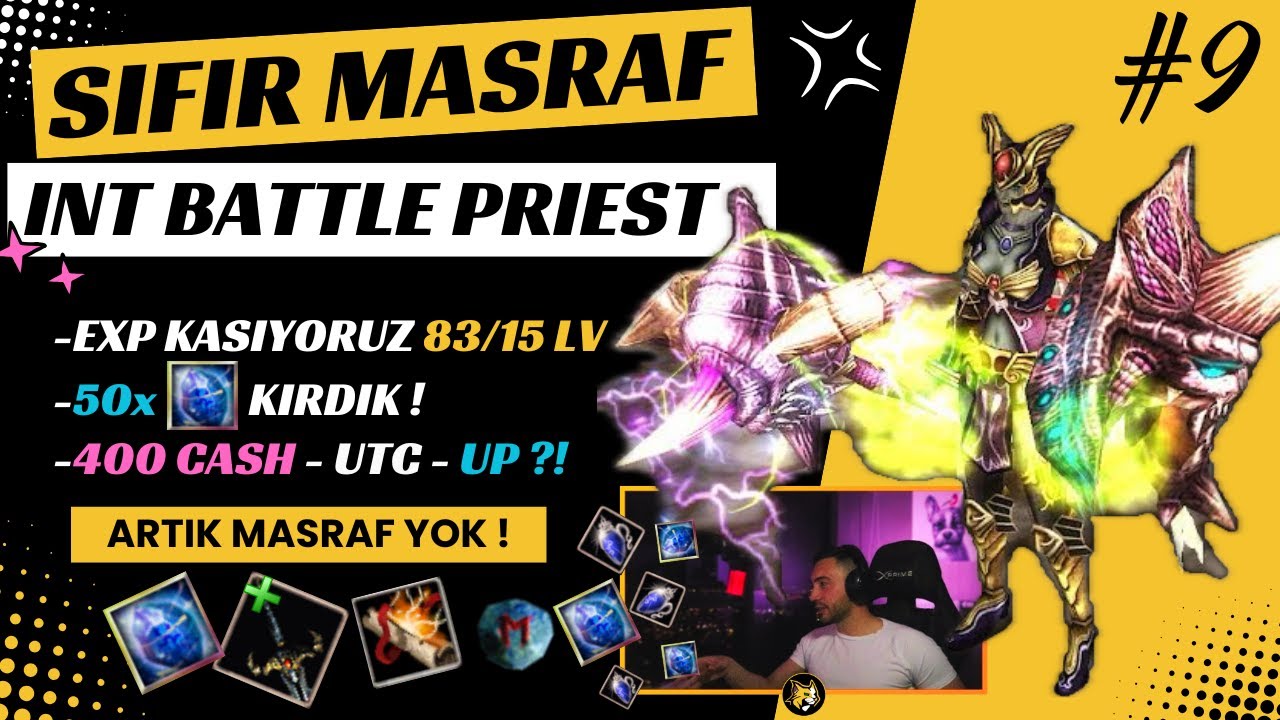 Elite INT BP | Sıfır Masraf #9 | 400 Cash | 83/15'e Kasıyoruz | UTC Fragment Upgrade | Knight Online