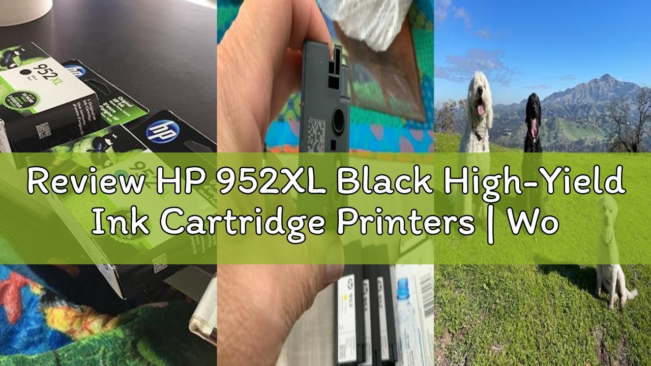 Review HP 952XL Black High-Yield Ink Cartridge Printers | Works OfficeJet 8702 OfficeJet Pro 7720, 7
