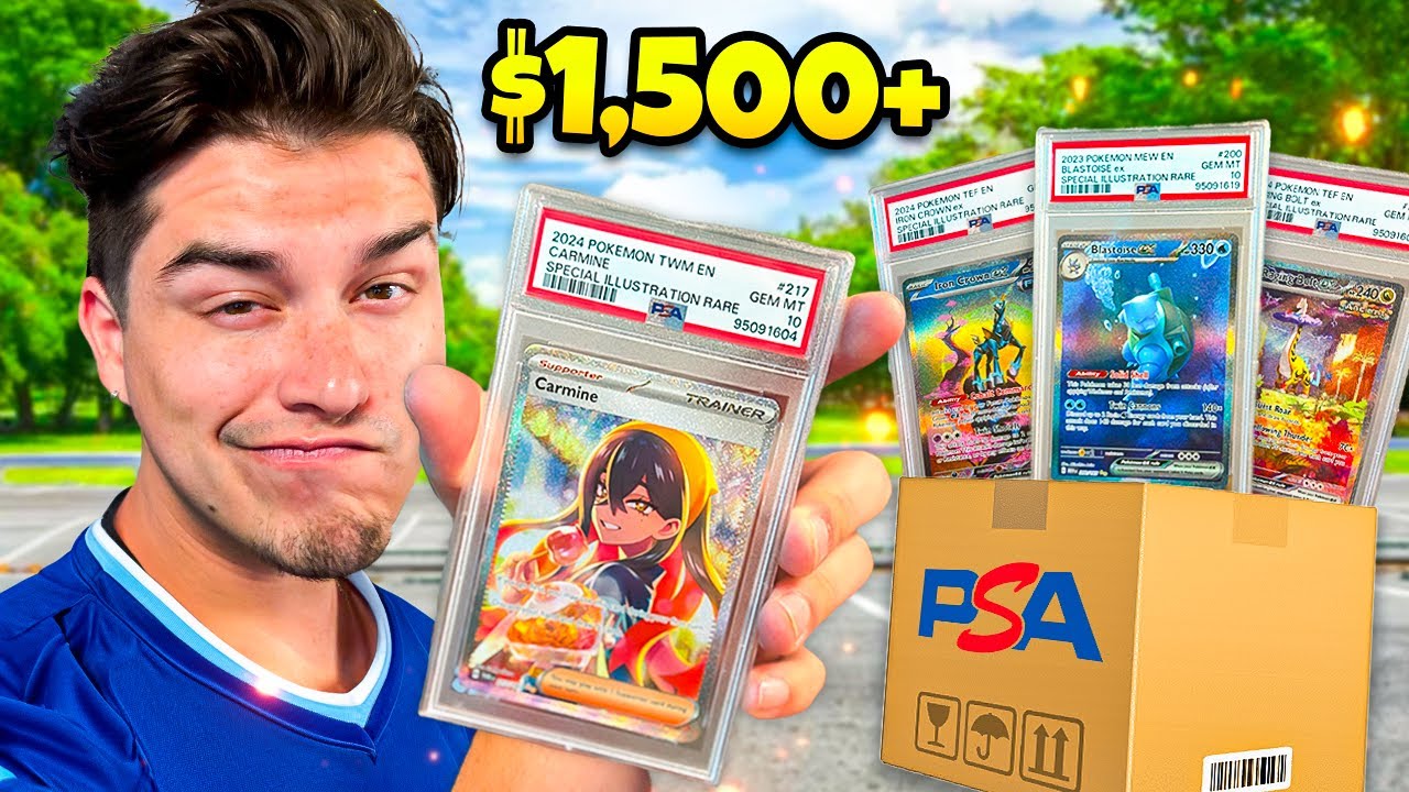 I Graded All Special Illustration Rare Pokemon Cards With PSA (OVER $1,500 RETURN)