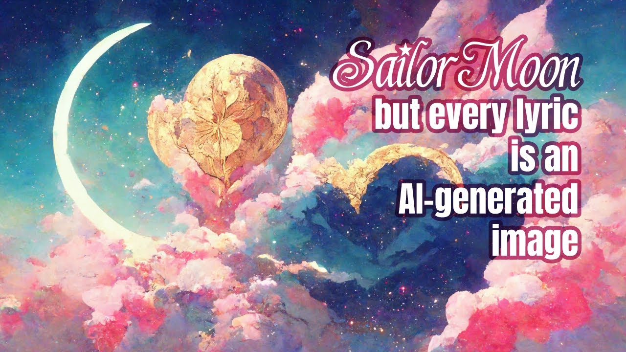 Sailor Moon Theme Song - But every lyric is an AI generated image