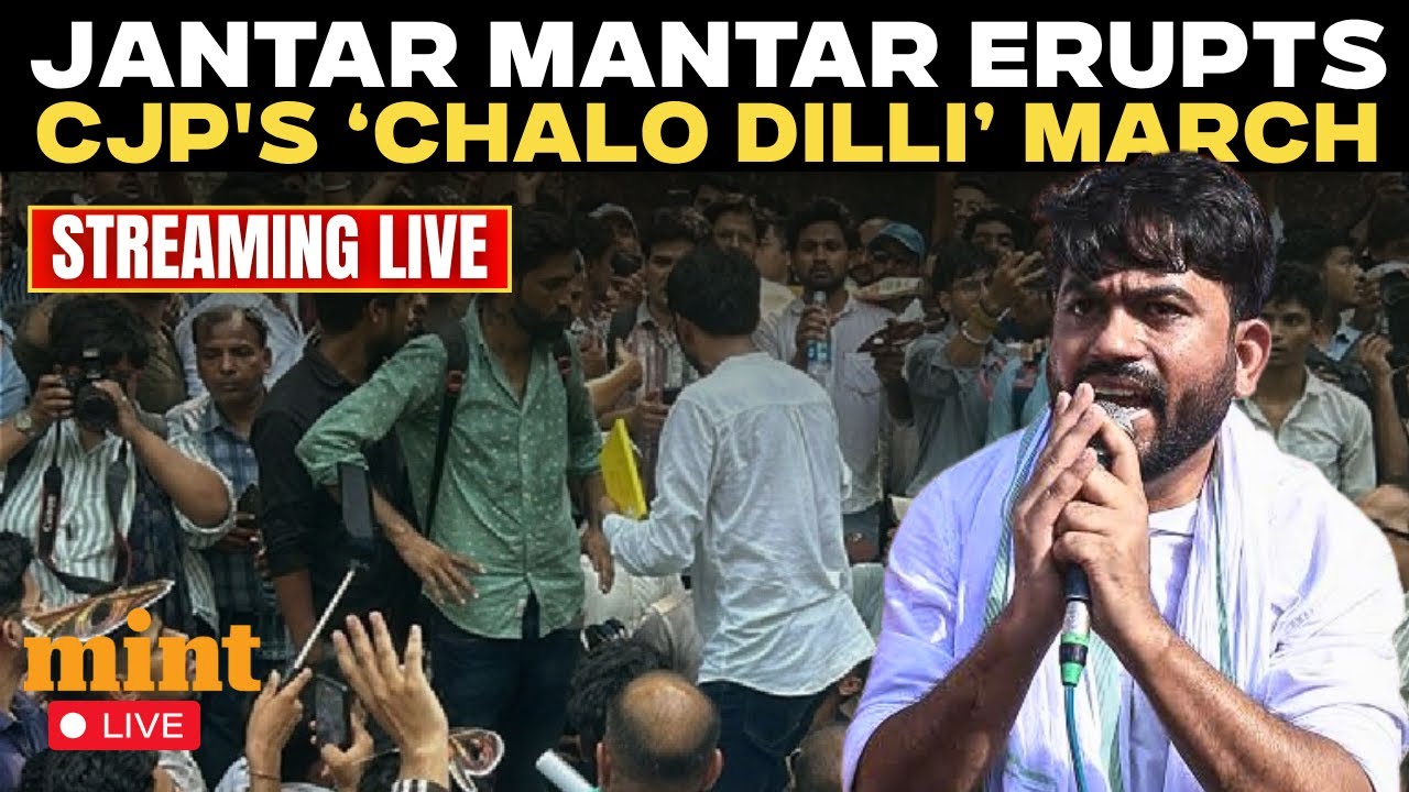 Cockroach Janta Party Protest LIVE | Late-Night Dharna at Jantar Mantar Over Exam Leak Allegations
