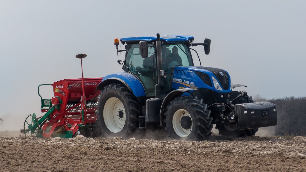 Wiosna 2019 - New Holland T7.175 & Massey Ferguson 3080