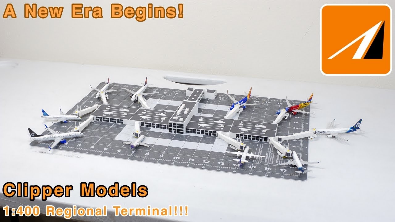 Распаковка и обзор модели регионального терминала Clipper Models в масштабе 1:400!!!
