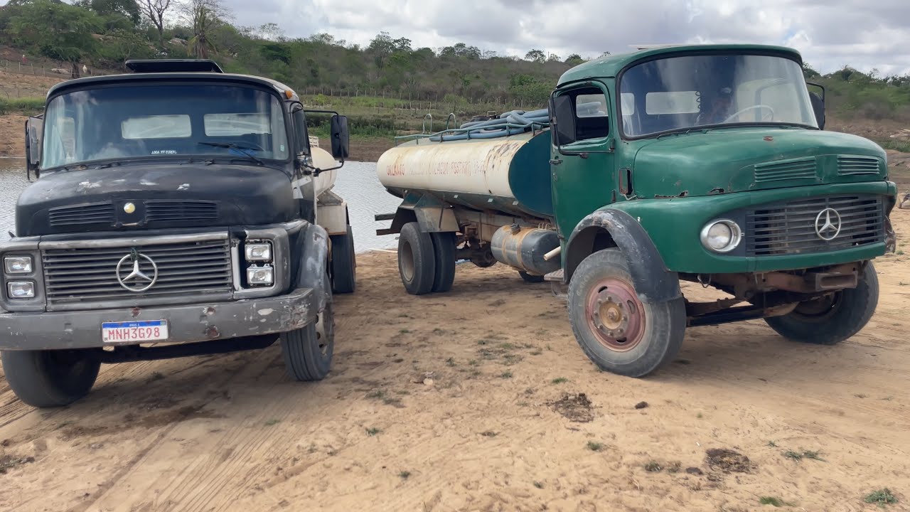 Voltou a lotar de carro pipa no açude do anafê na seca que castiga Araruna pb