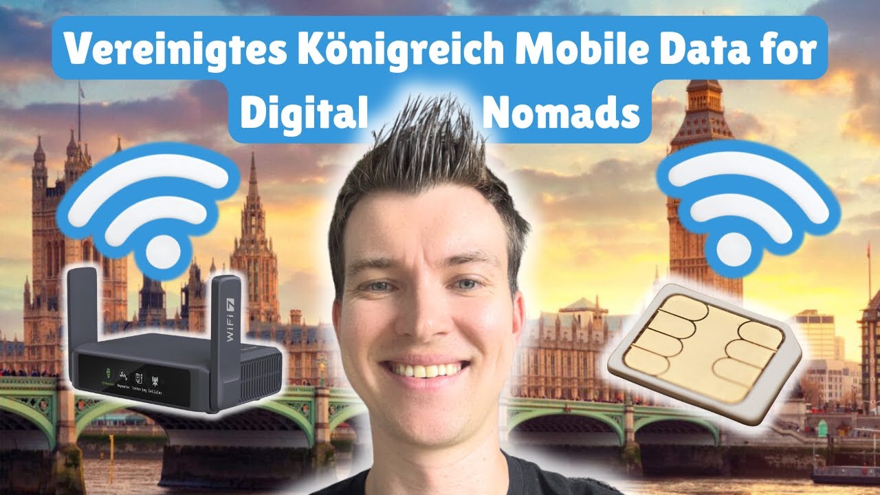 Vereinigtes Königreich für digitale Nomaden eSIM oder Pocket WiFi
