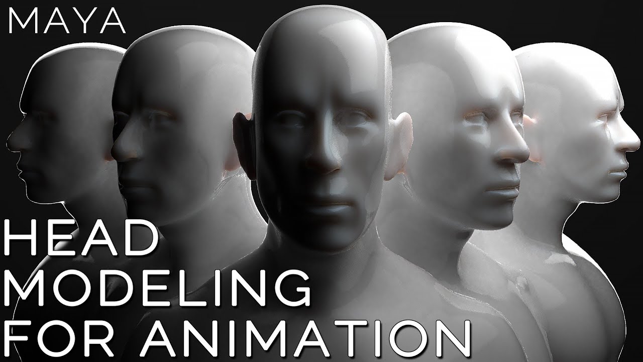 Maya HEAD MODELING for ANIMATION tutorial