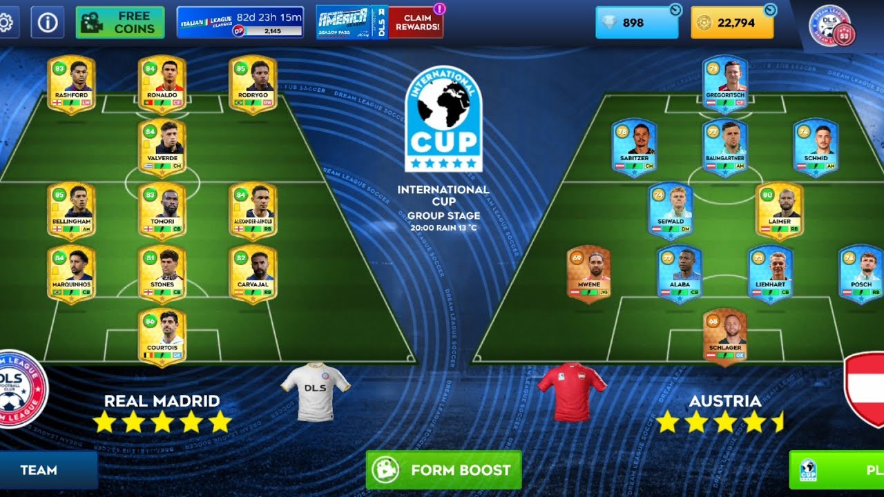 DLS26 REAL MADRID VS GREECE VS AUSTRIA