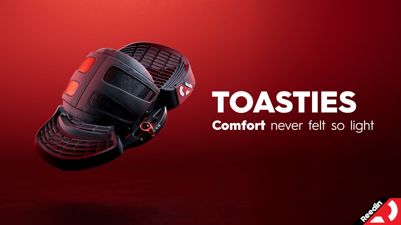 Reedin TOASTIES kiteboard bindings - Comfort never felt so light!
