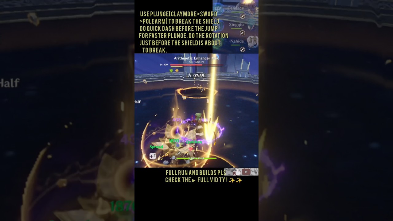 Candace Hyperbloom | 12-3-2 | Spiral Abyss 4.5 Floor 12 - 9⭐ | Genshin Impact #genshinimpact #shorts