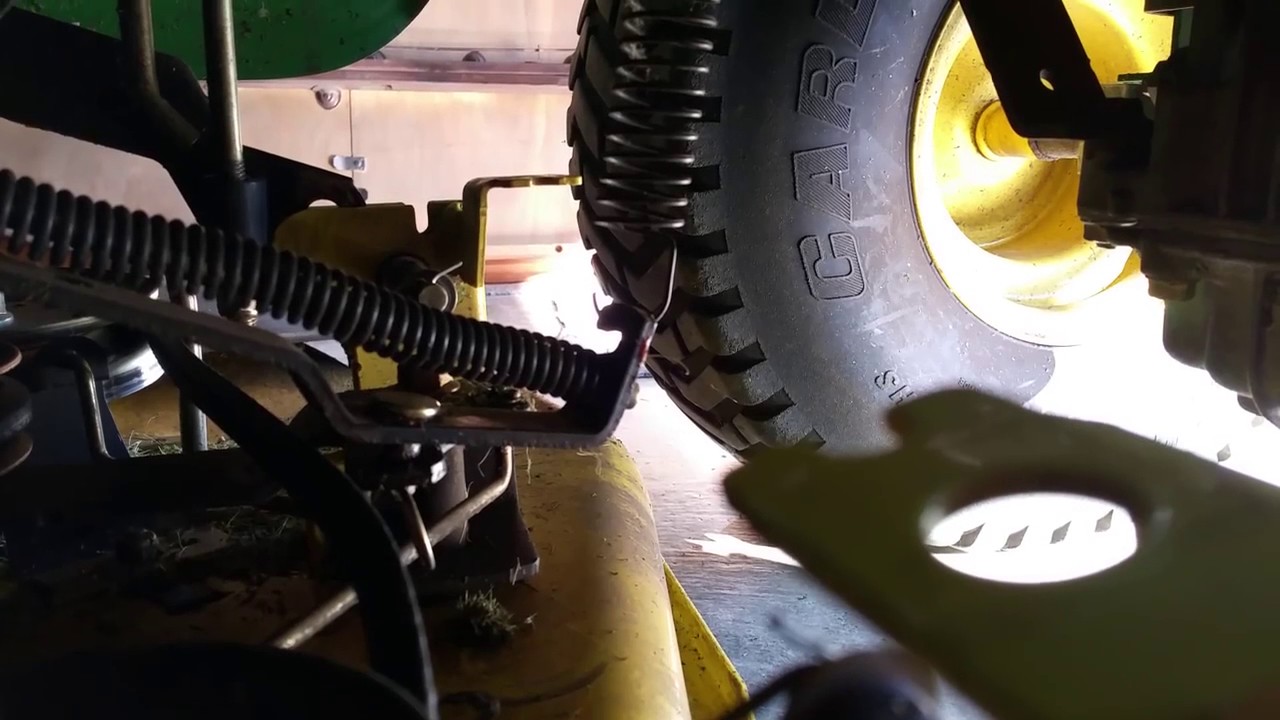 John Deere LT180 42  Deck Belt Removal