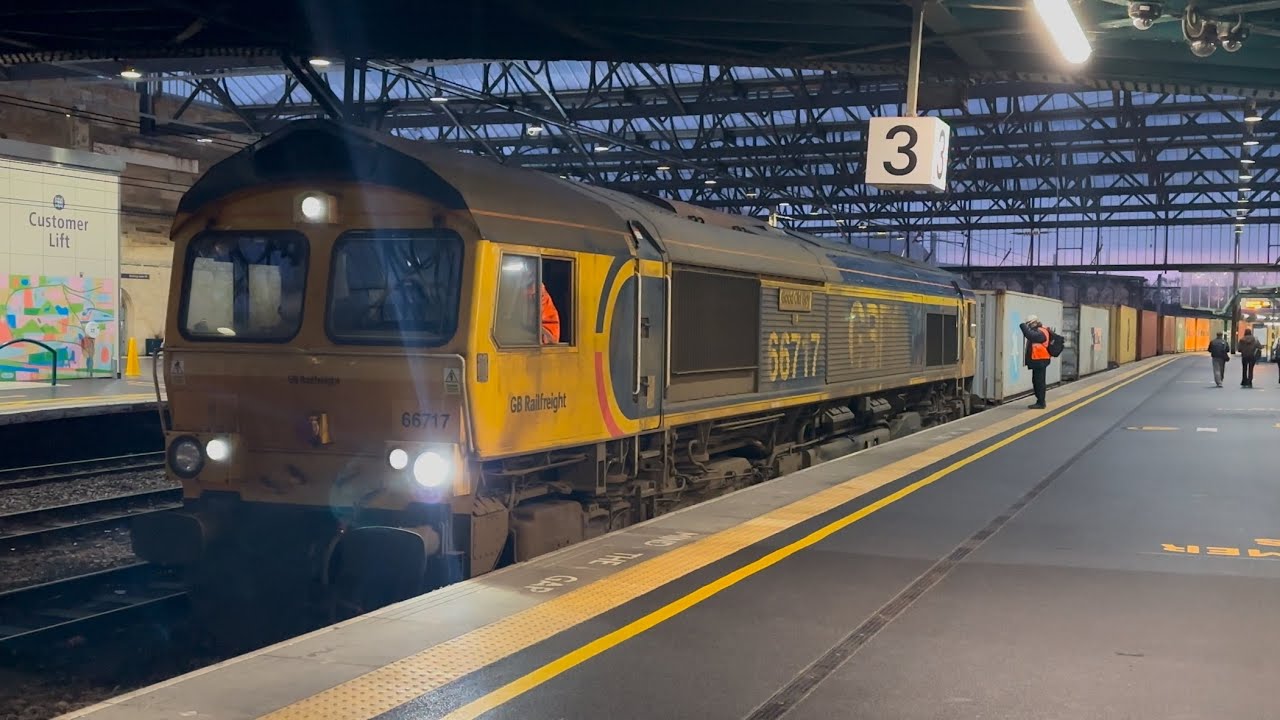 Fantastic Busy Carlisle Station Freight Light Loco & Passenger Trains 14th January 25 WCML