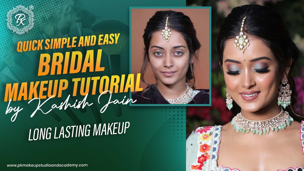 Quick Simple and Easy Bridal Makeup tutorial | Long Lasting Makeup |  