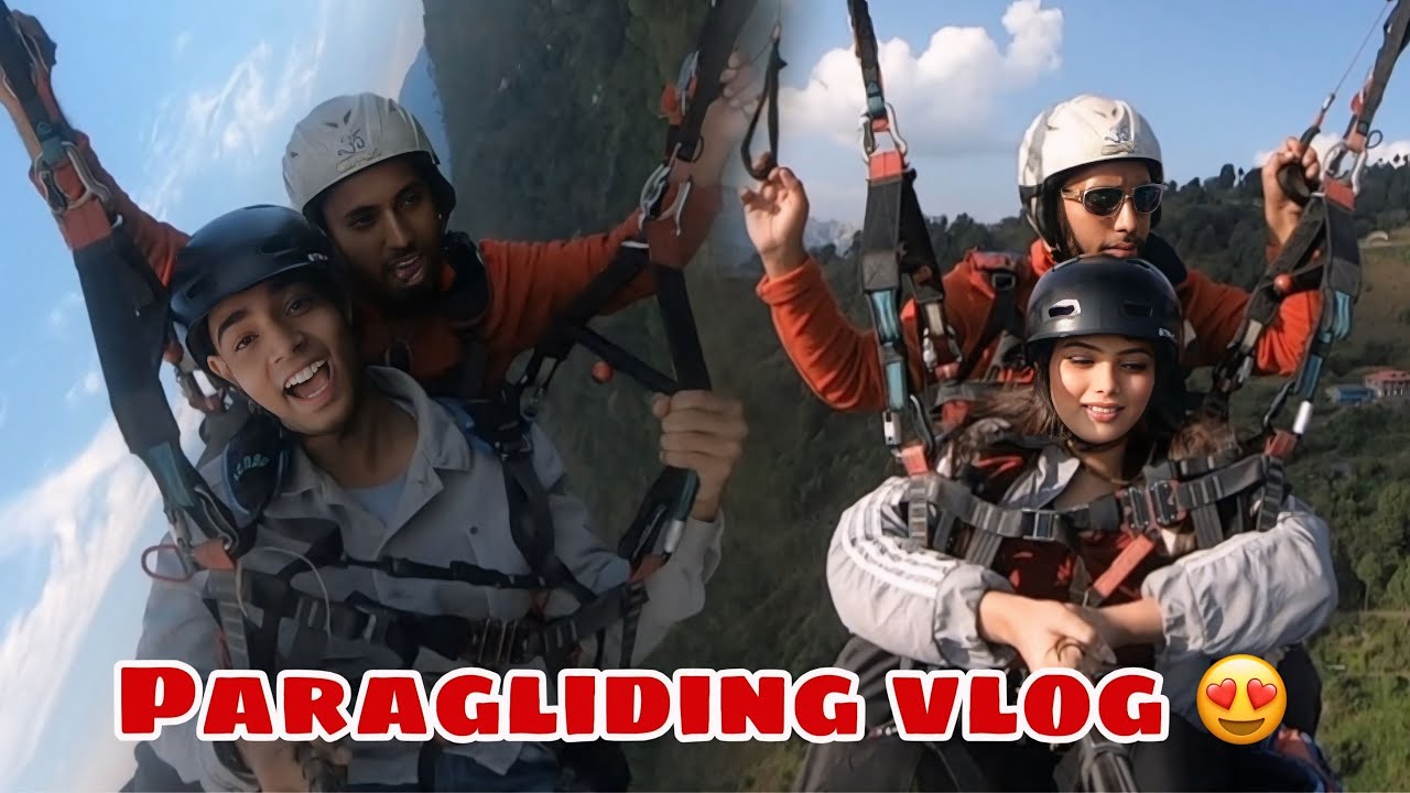 NITISHA ABID NE KI PARAGLIDING 😍 || NITISHA RONE LAGI 😭 || NITISHA 09