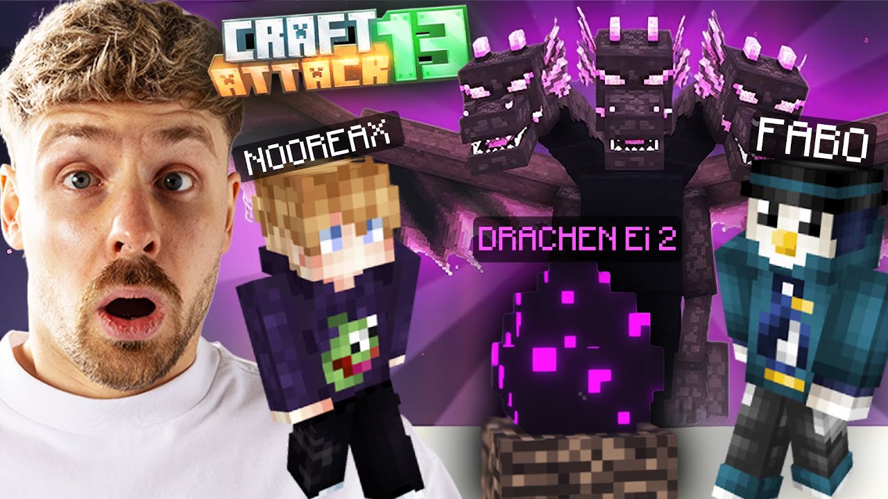 Wir haben zu 3 den CRAFTATTACK 13 OP ENDERDRACHEN&nbsp;besiegt
