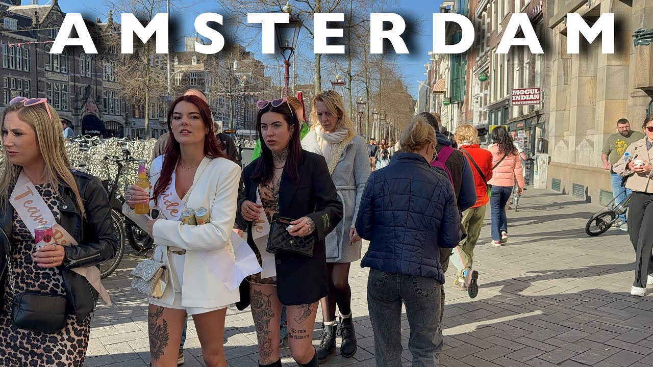 [4K]AMSTERDAM- Get Vibrant Trough The Colourful Streets Of Amsterdam City | Walking Tour🇳🇱
