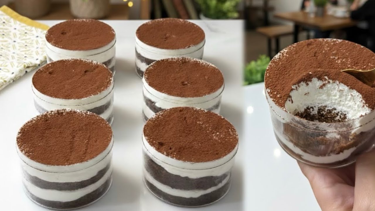 تيراميسو بدون مسكربون في دقائق وبنة خيالية😋