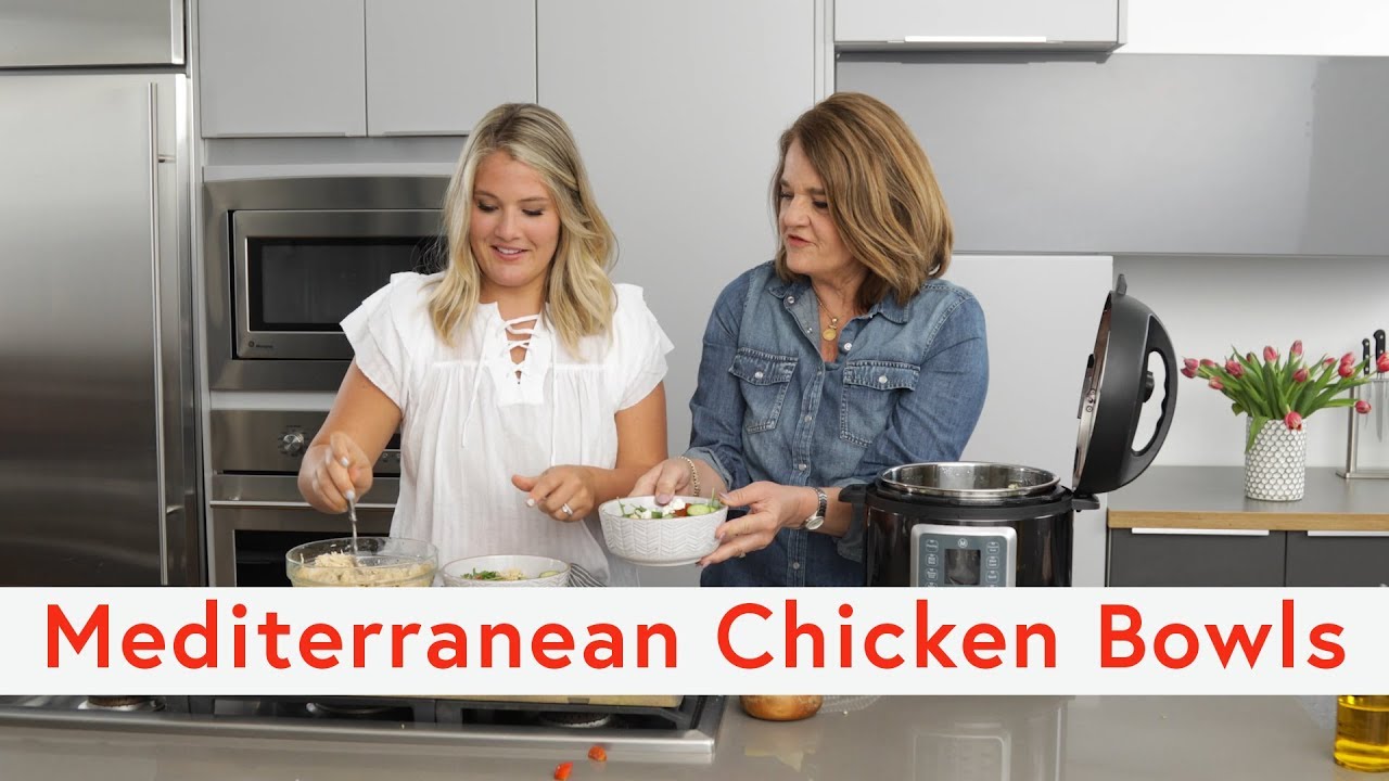 Pressure Cooker Mediterranean Chicken Bowls with Mealthy Multipot