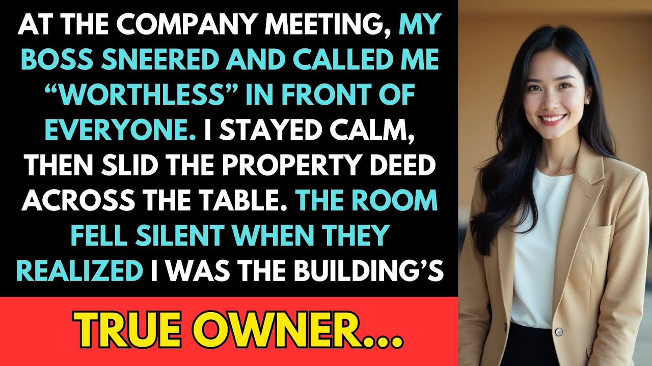 My Boss Called Me 'Worthless' at the Company Meeting—Then I Revealed Who Really Owned the Building
