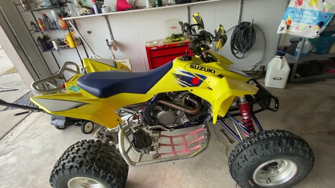 Suzuki LTR 450 Review and start up with a few revs!