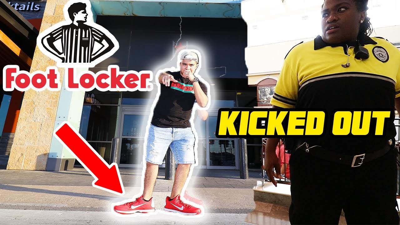 WEARING SIZE 18 SNEAKERS TO THE MALL!! (KICKED OUT!)