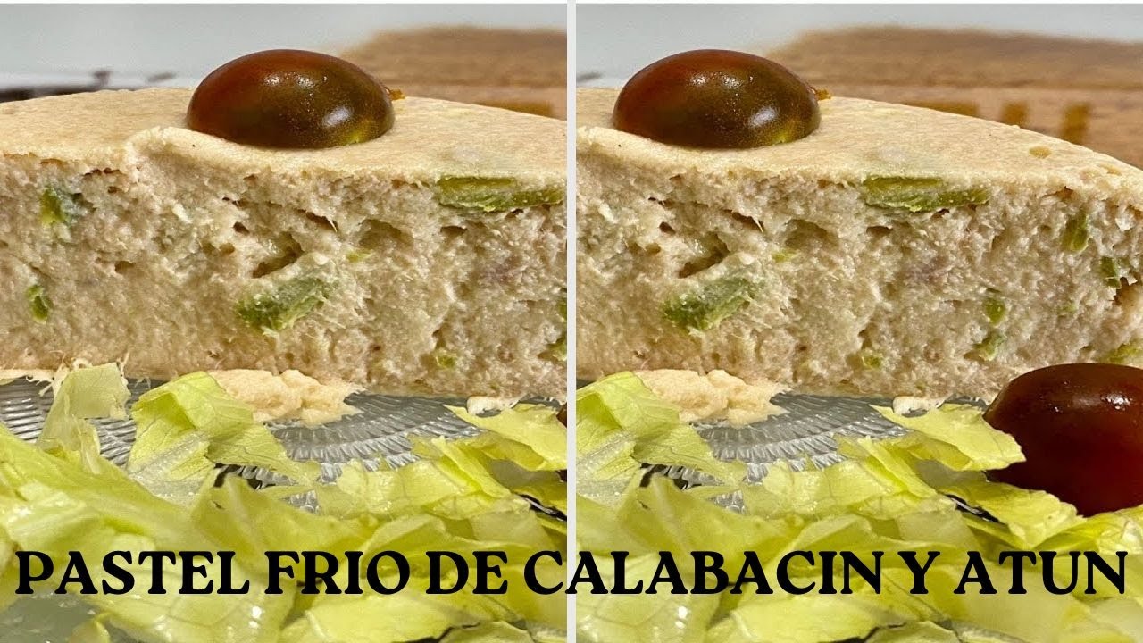 PASTEL FRIO DE CALABACIN 🥒 Y ATÚN 🍣 CON ROBOT MAMBO!!