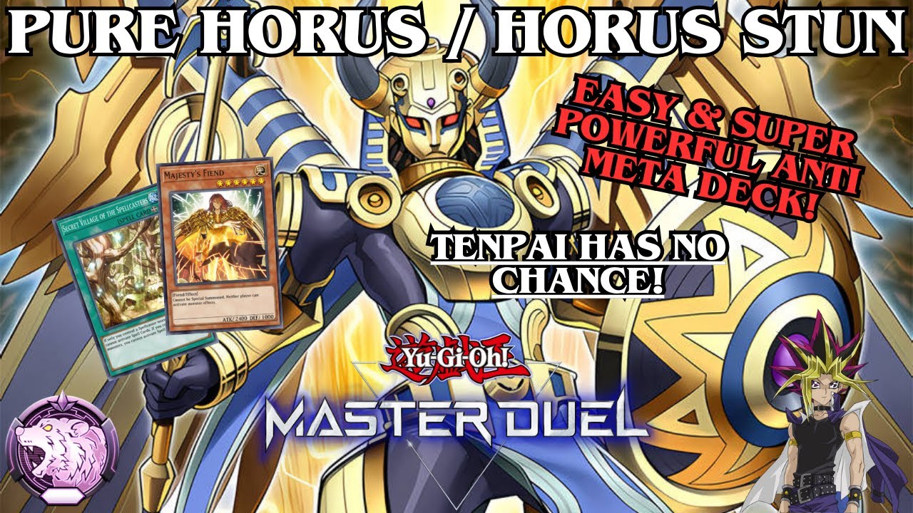 Pure Horus / Horus Stun Ranked Gameplay & Deck Profile! Anti Meta Deck! [Yu-Gi-Oh! Master Duel]