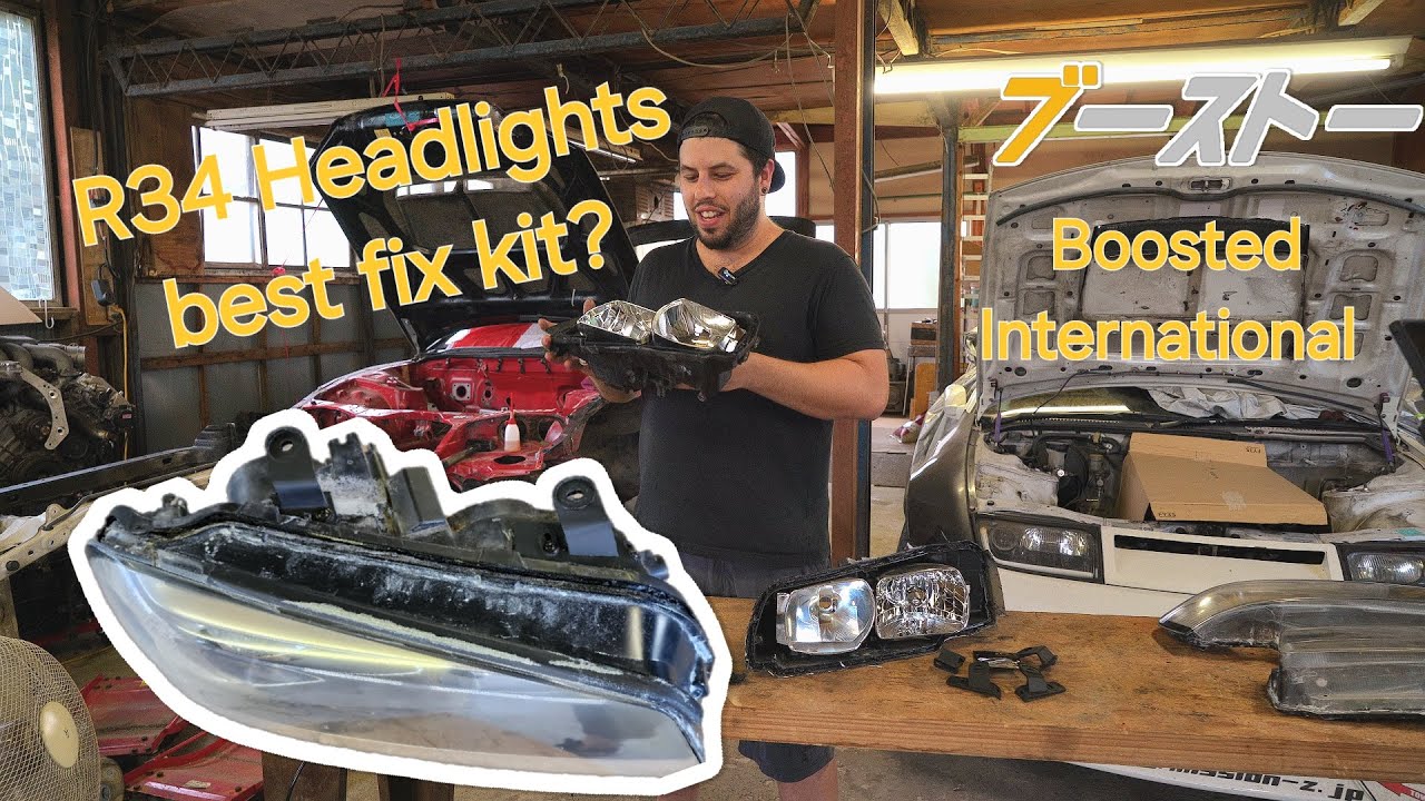 Restore R34 Nissan Skyline Headlight brackets mount