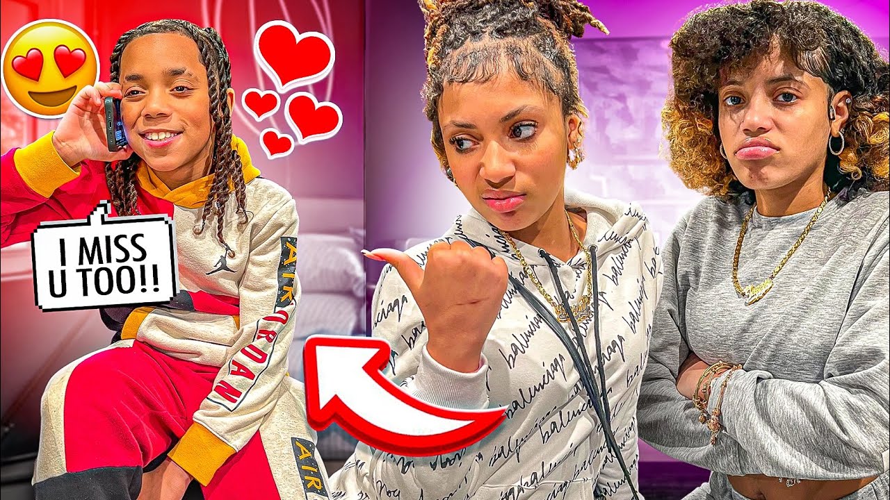 Girls Find Out Little Brother Has A CRUSH | My Crush Ep.1