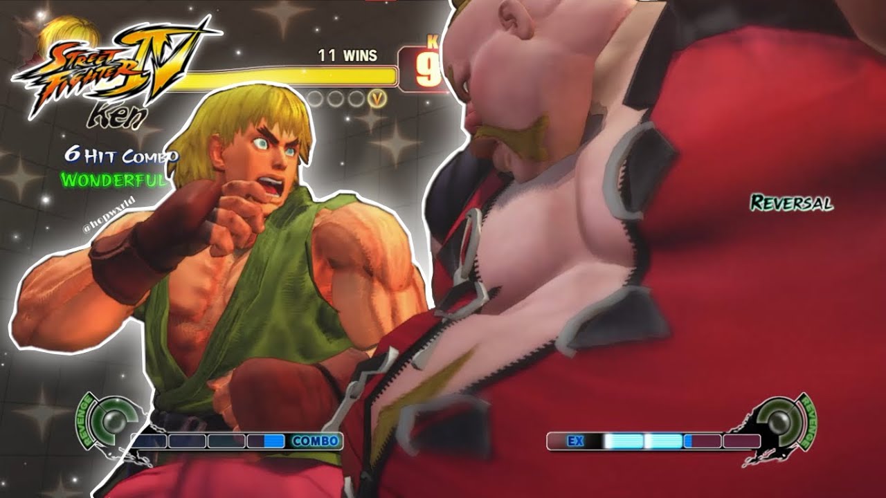 Кен против Руфуса (наивысший уровень сложности) | Street Fighter IV