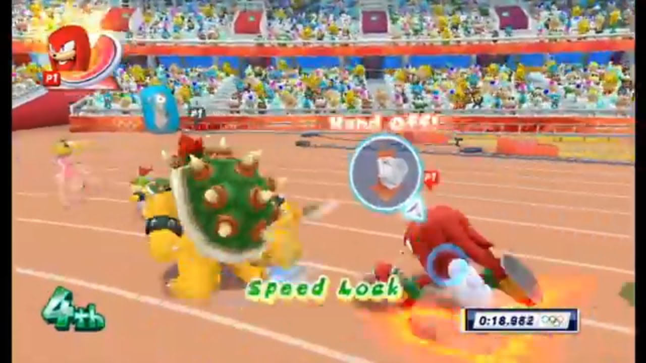 Mario & Sonic At The London 2012 Olympic Games Athletics - 4x100m Relay (All Characters)