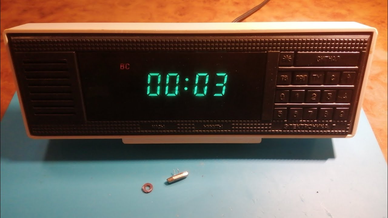 ЭЛЕКТРОНИКА 7-21-01  замена кварца 32.768