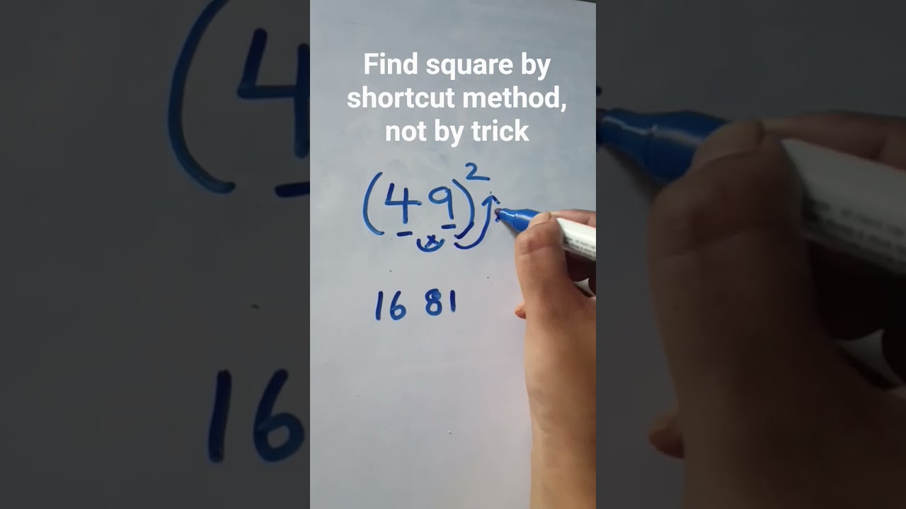 Shortcut method to find square l #shorts #shortsfeed #viral #mathshack #learningmaths