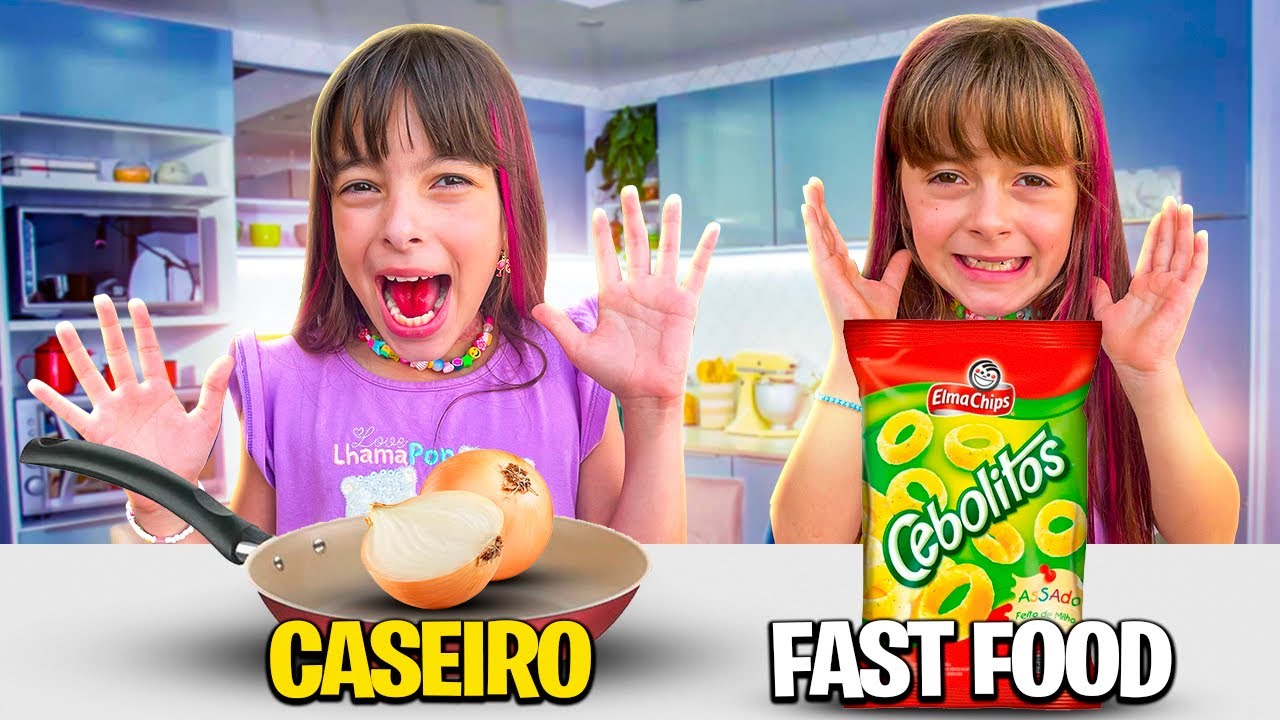 FAST FOOD VS COMIDA CASEIRA! *Quem vence o Desafio?