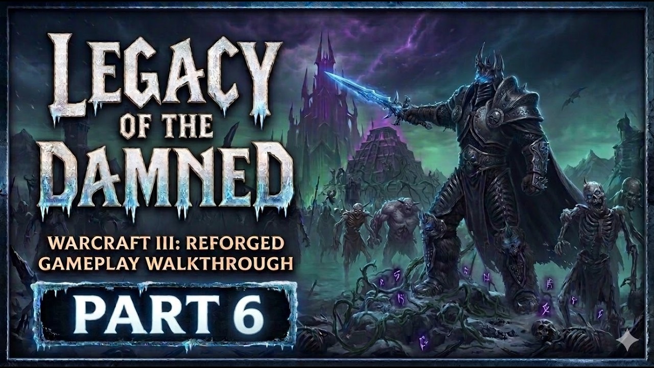 Warcraft 3 Reforged Gameplay Walkthrough - Scourge - Legacy of the Damned - Part 6 1440p 60fps
