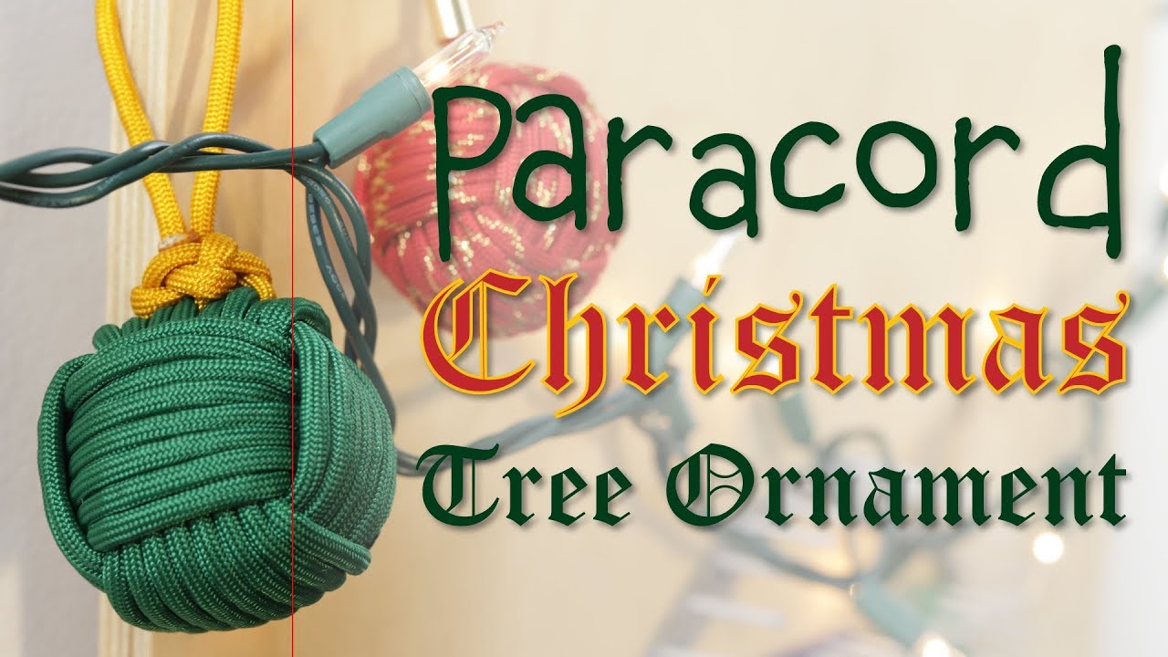 Monkey Fist Christmas Tree Ornament Tutorial