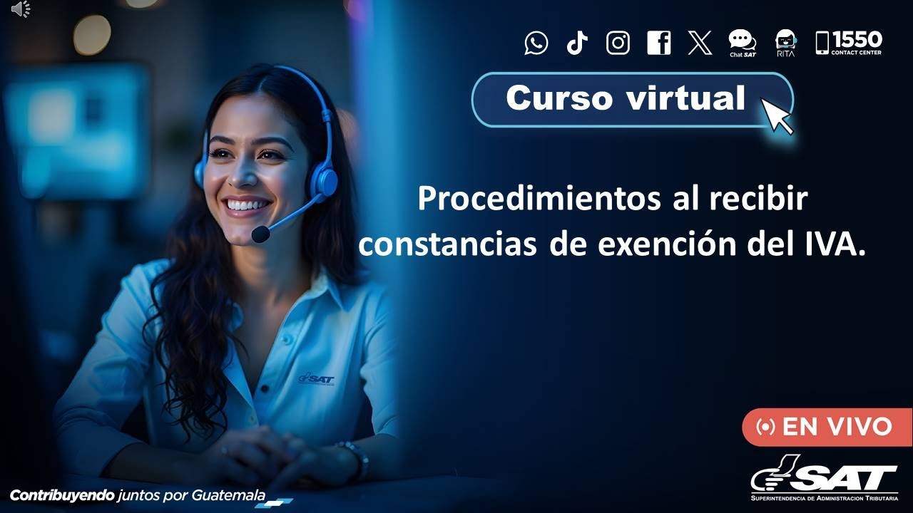 Procedimientos al recibir constancias de exención del IVA.