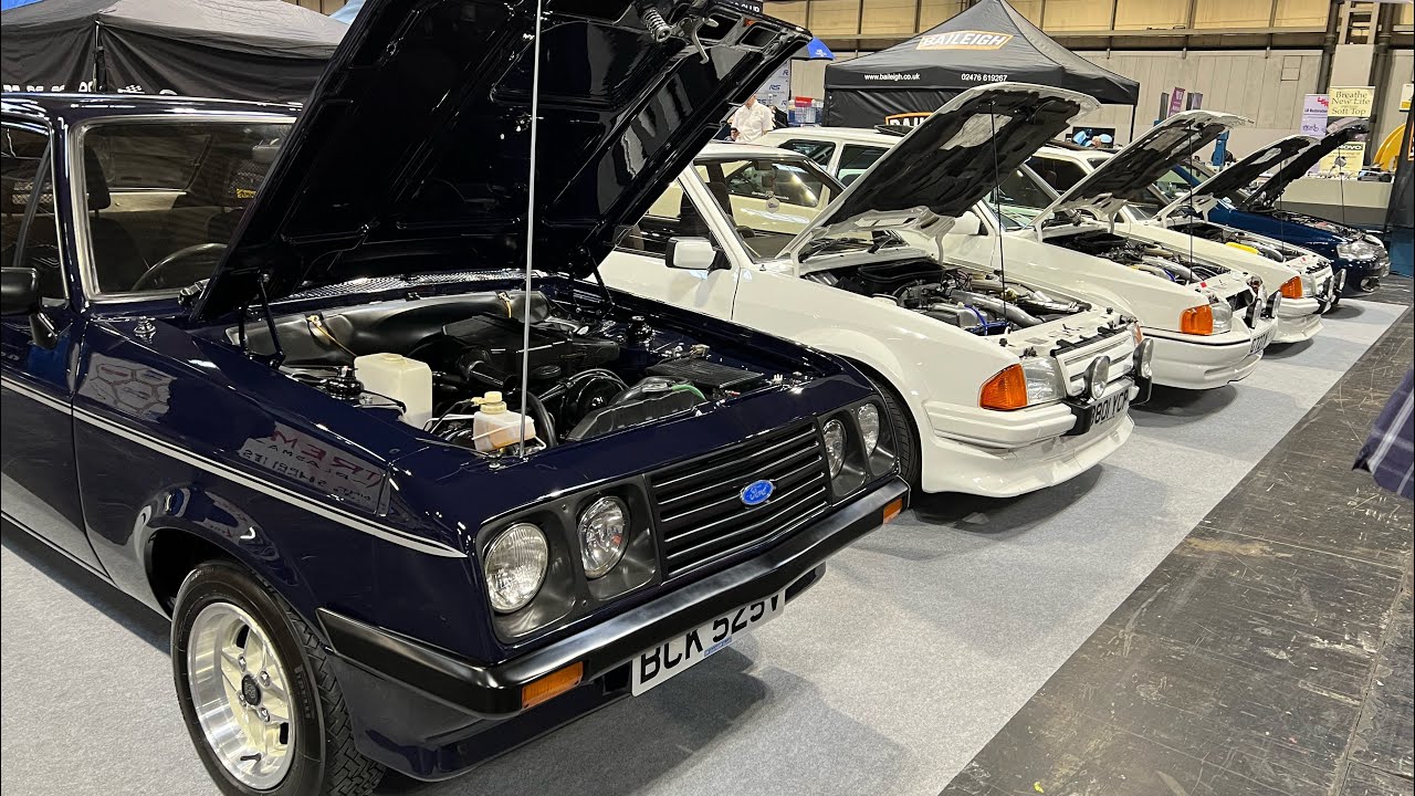 Ford RS owners Club Stand At Practical Classics Car Show